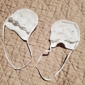 White lace socks foot panties lingerie sling back style